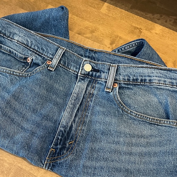 Levi Strauss Men’s Vintage Classic 505 Stonewash Straight Leg Jeans Sz 34/32 - Picture 3 of 6